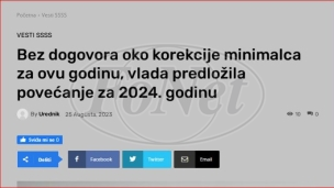 Bez dogovora o minimalcu